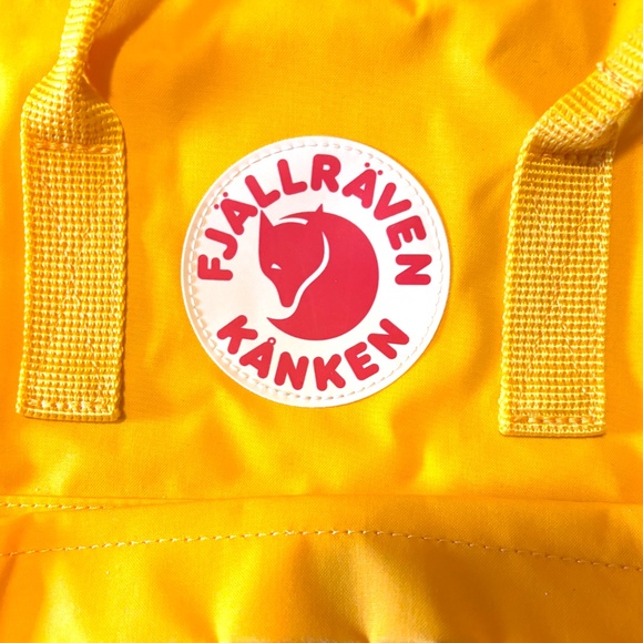 Fjällräven bright yellow Kanken unisex backpack NWT - Picture 4 of 7
